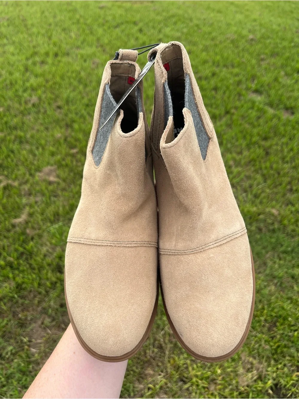 NWT Sorel Emelie III Waterproof Chelsea Boots Tan Suede Size 7
